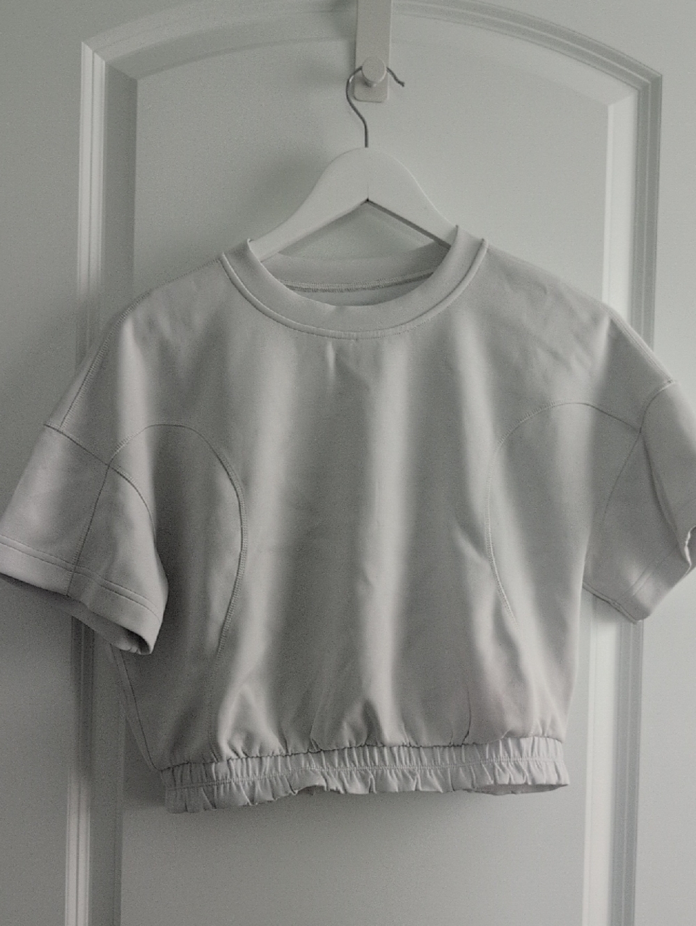 Lululemon Softstreme Short Sleeve Cropped Tee with Elastic Hem